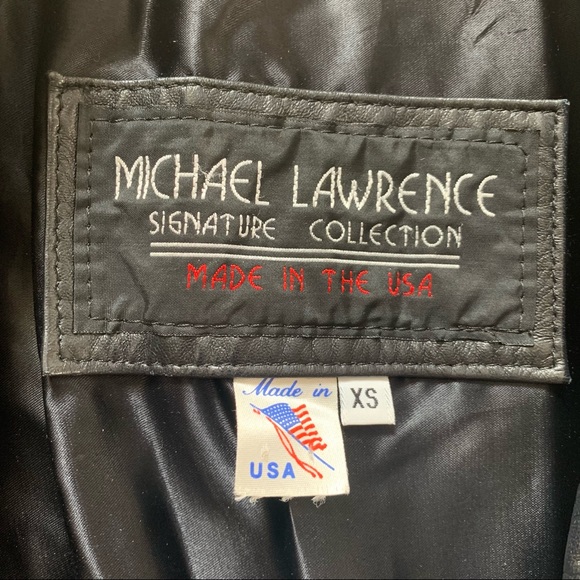 80’s 90’s Drop Waist Puff Sleeve Leather Bomber Jacket - Picture 16 of 16